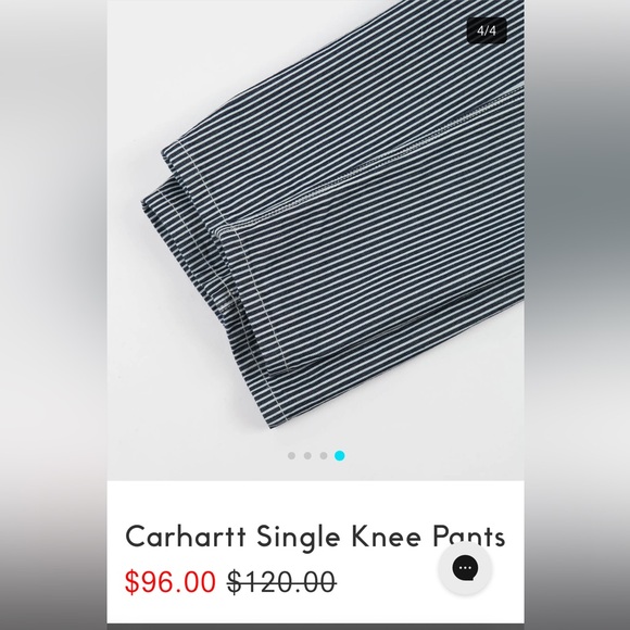 Carhartt Single Knee Striped Pants - Picture 4 of 12